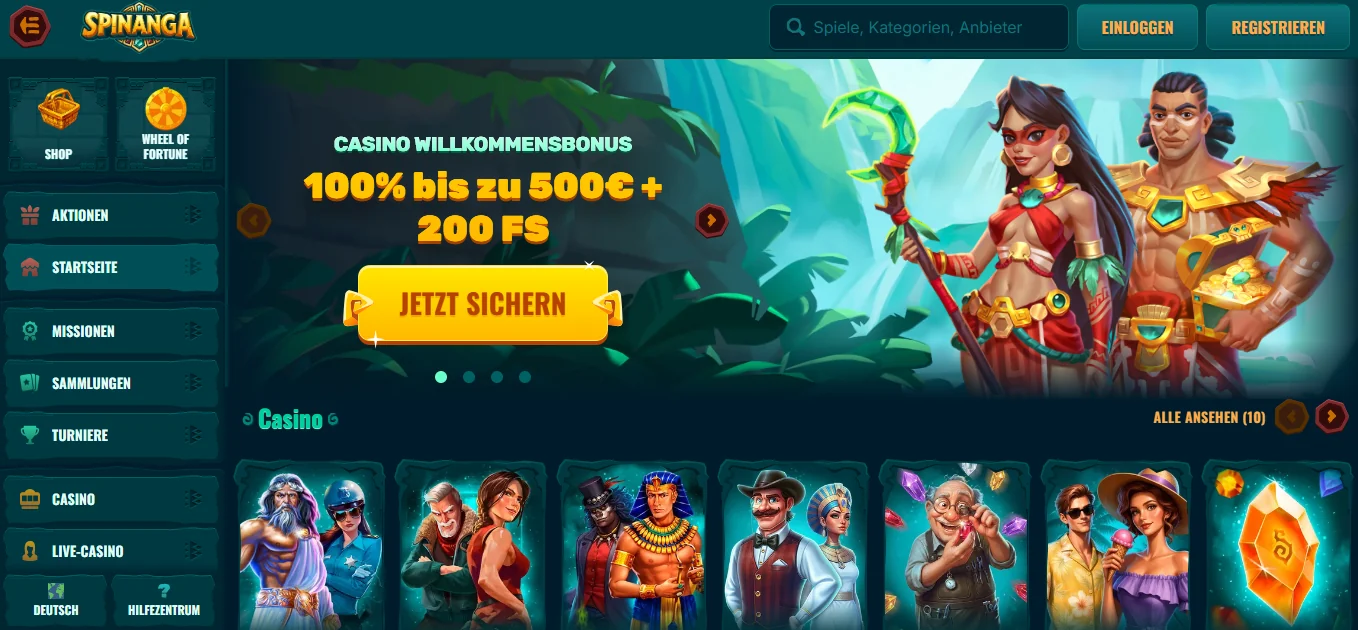 Spinanga Bitcoin Casino